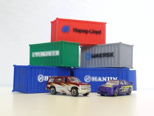 Shipping containers 20ft - , scale