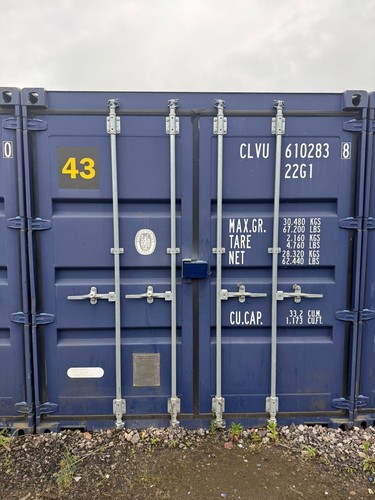Blue 20ft shipping - , container